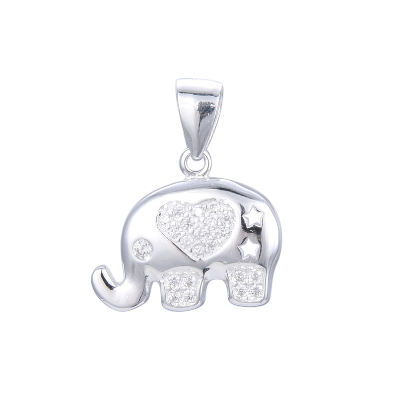 Dije de Elefante con Corazón 