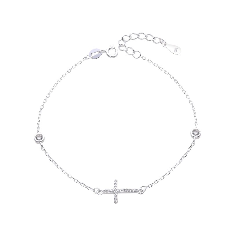 Pulsera de Cruz y Puntos de Luz